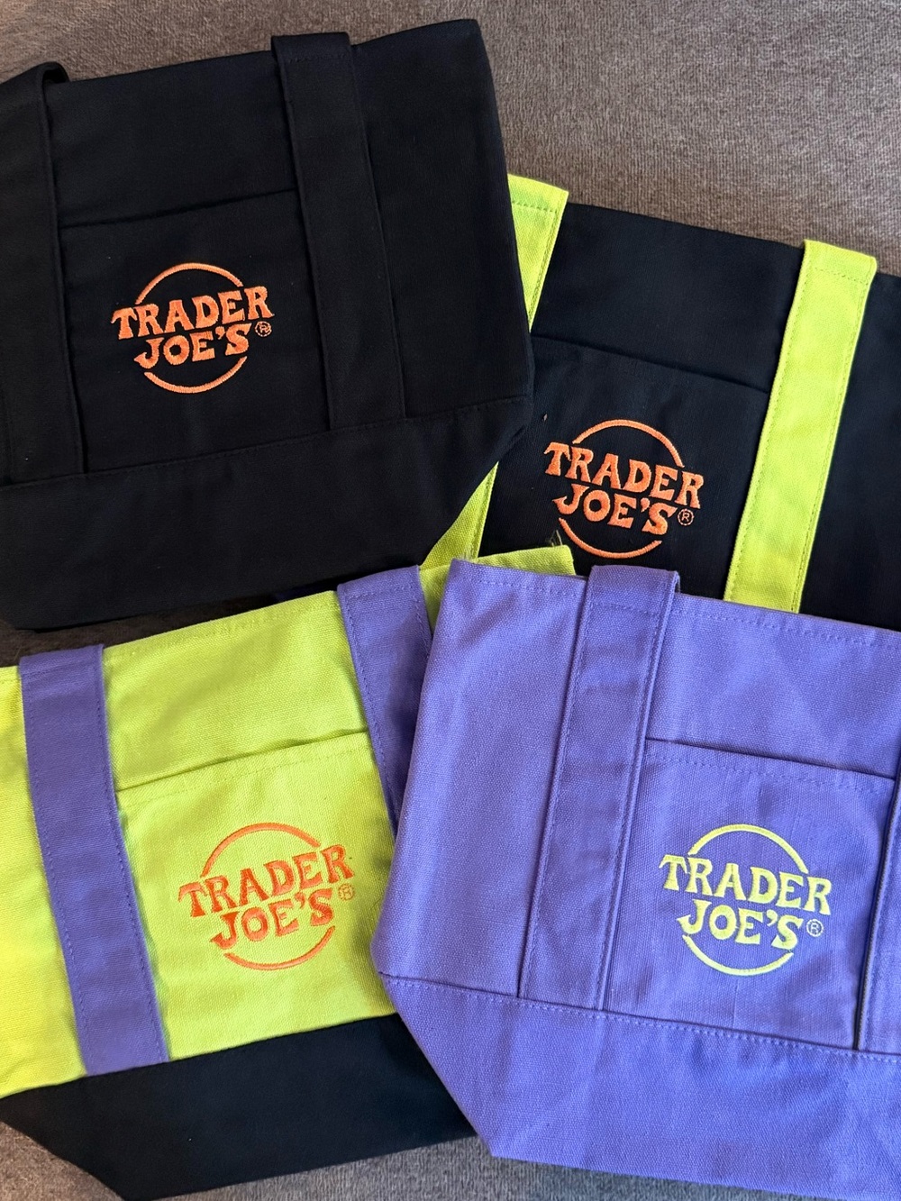 Trader Joe's 2026 Halloween Tote Bag Set of 4